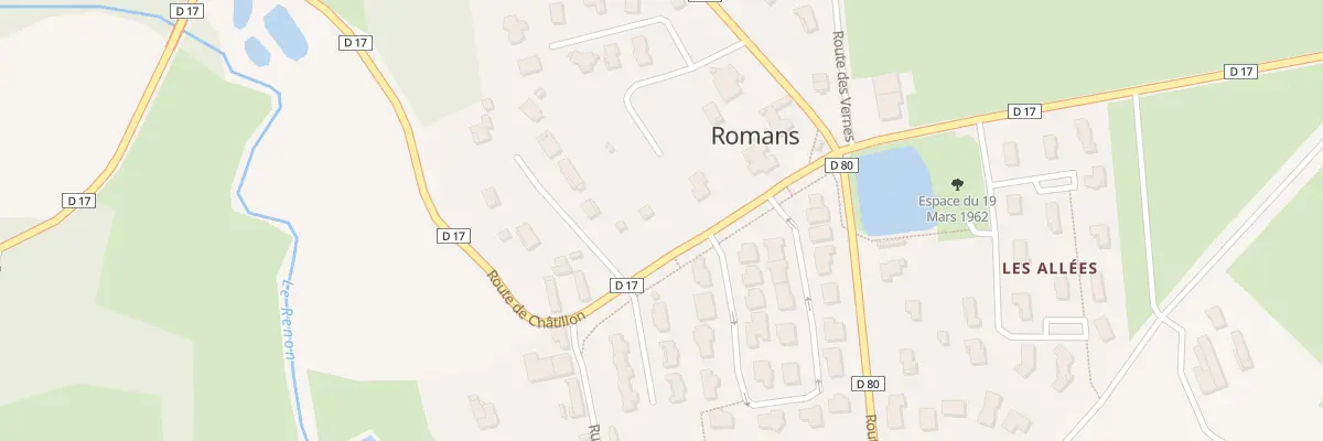 Plan du 138 Rte de Chatillon à Romans
