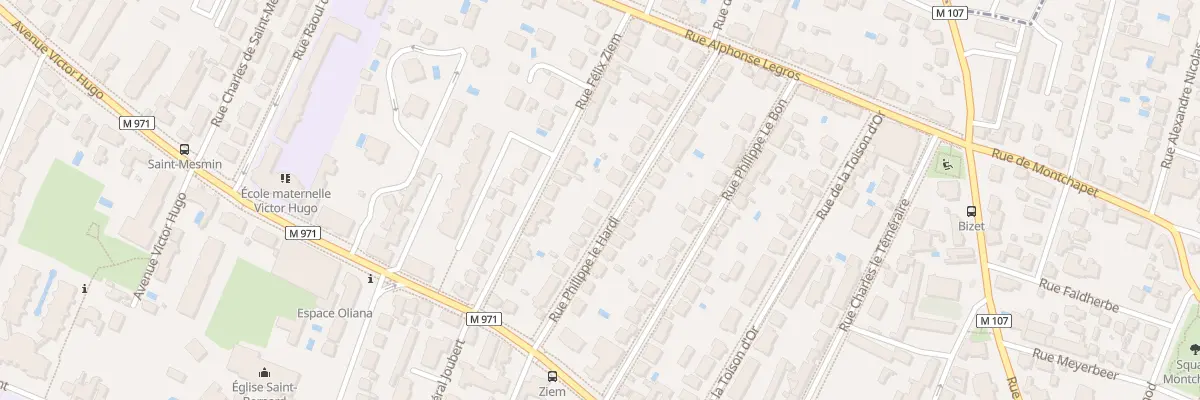 Plan du 17 Rue Philippe le Hardi à Dijon