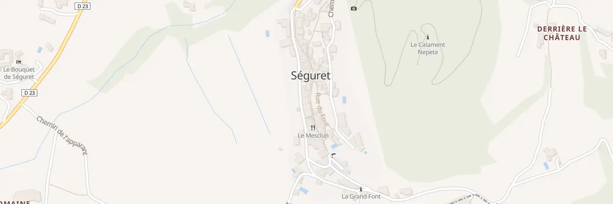 Plan du 9004F Rue des Poternes à Séguret