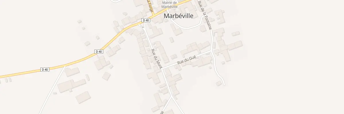 Plan du 1 Rue du Gue à Marbéville