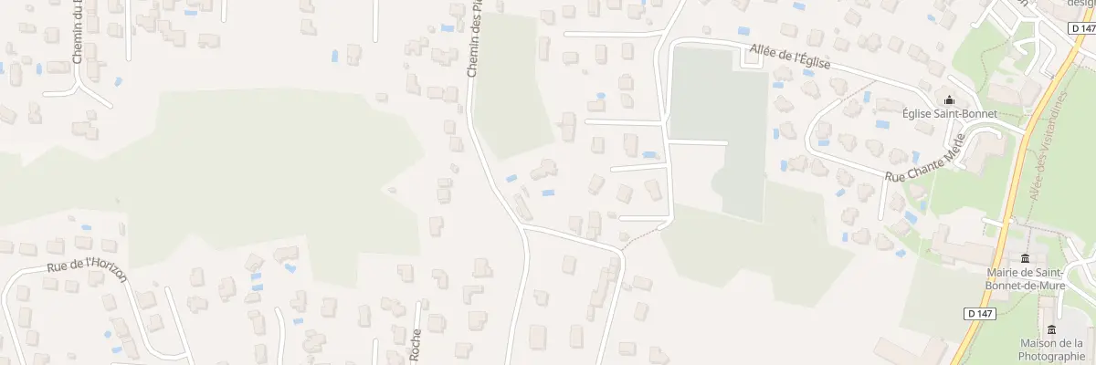 Plan de Che du Chatenay à Saint-Bonnet-de-Mure