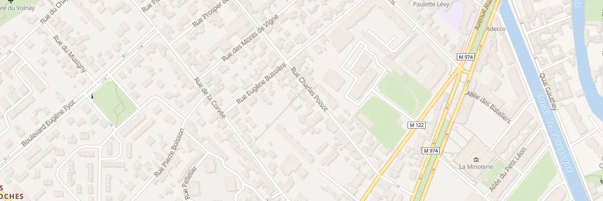 Plan du 27 Rue Charles Poisot à Dijon