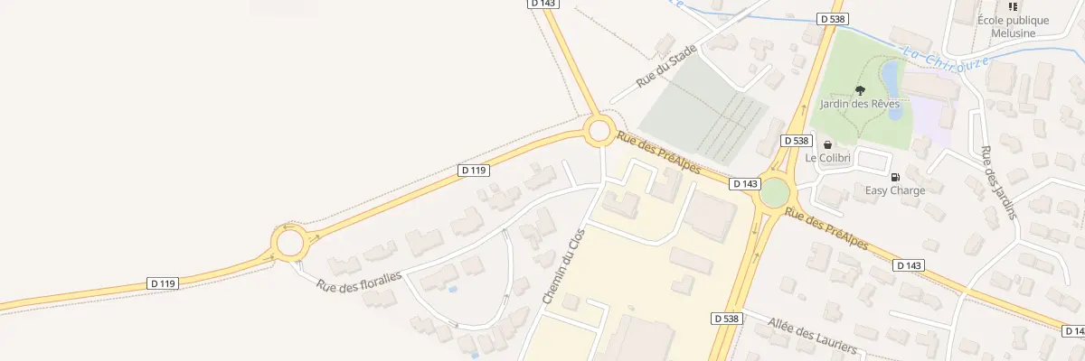 Plan du 2 Rue des Floralies à Montélier