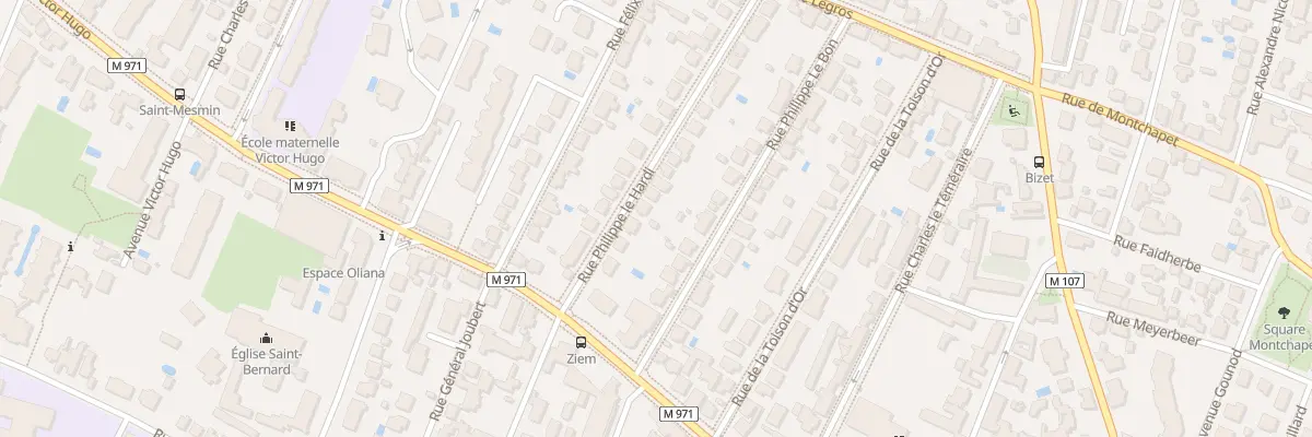 Plan du 10 Rue Philippe le Hardi à Dijon