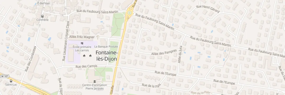 Plan du 12 All des Pampres à Fontaine-lès-Dijon