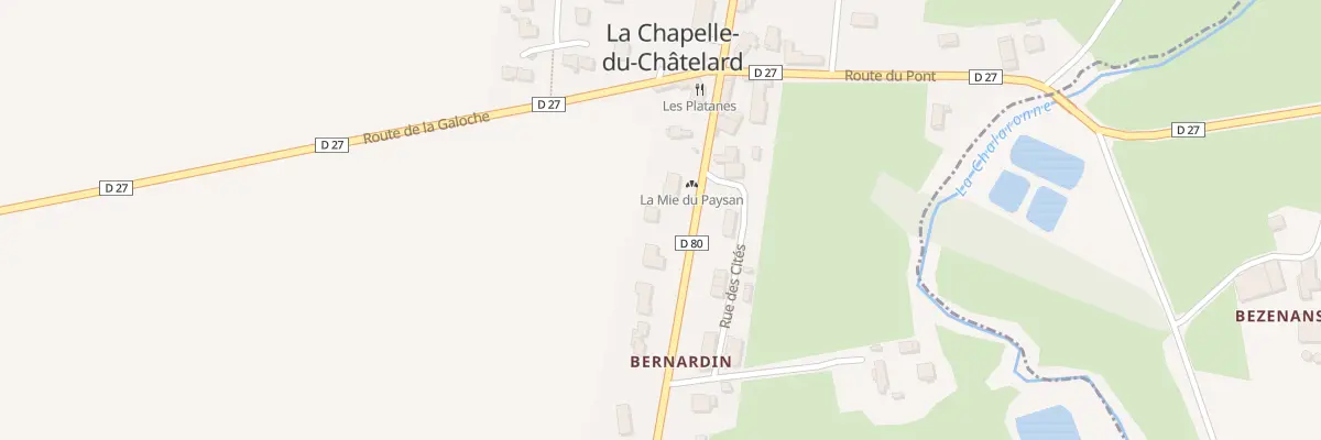 Plan du 5104 Bernardin à La Chapelle-du-Châtelard