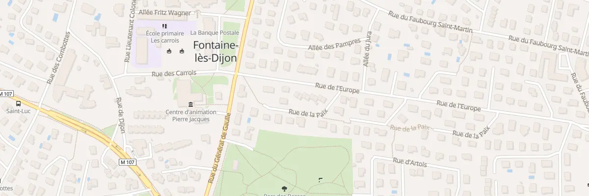 Plan du 8 Rue de l’Europe à Fontaine-lès-Dijon