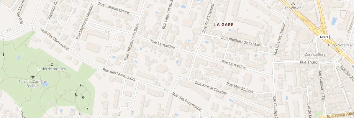 Plan du 21 Rue Lamartine à Dijon