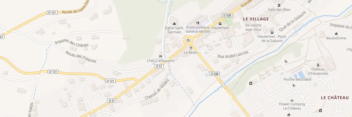 Plan du 3 Rte de la Vallée à Hauterives