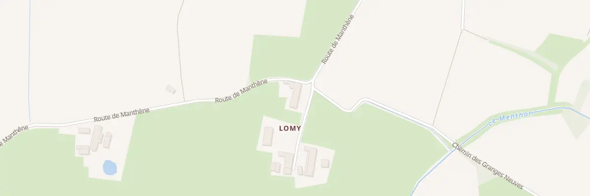 Plan du 1300 Rte de Manthène à Saint-Genis-sur-Menthon