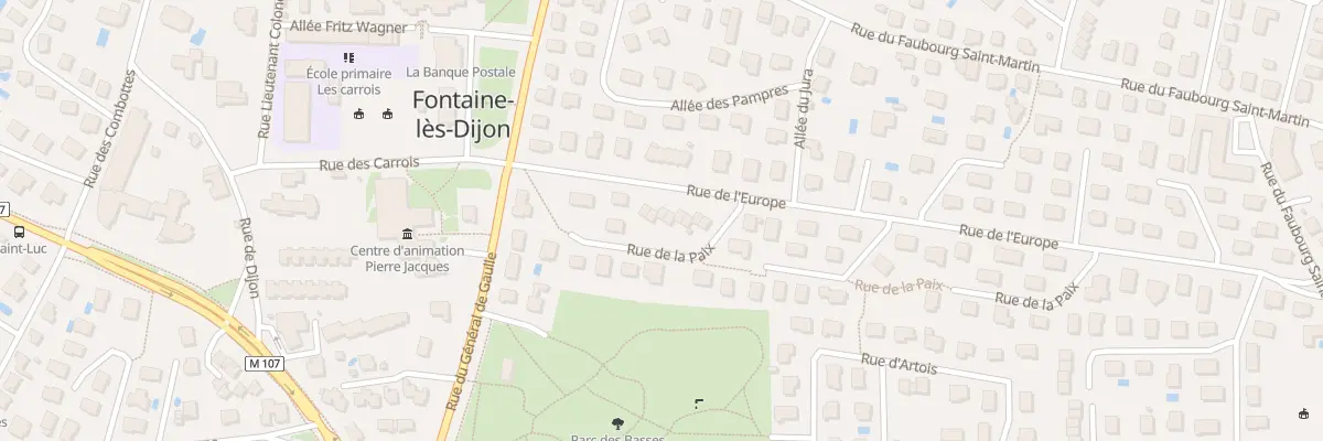 Plan du 12 Rue de l’Europe à Fontaine-lès-Dijon