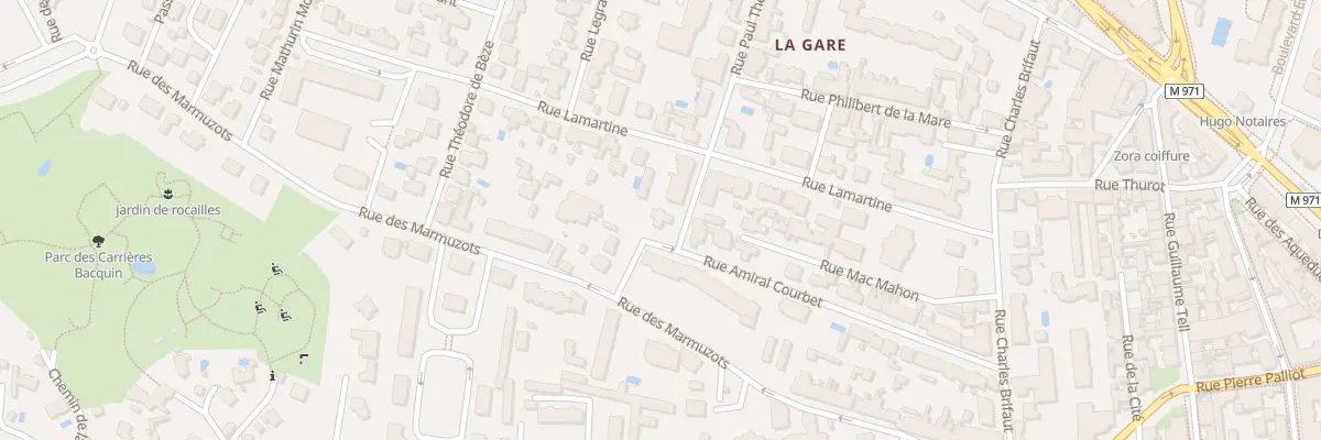 Plan du 5 Rue Paul Thenard à Dijon