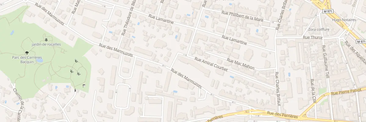 Plan du 6 Rue Paul Thenard à Dijon