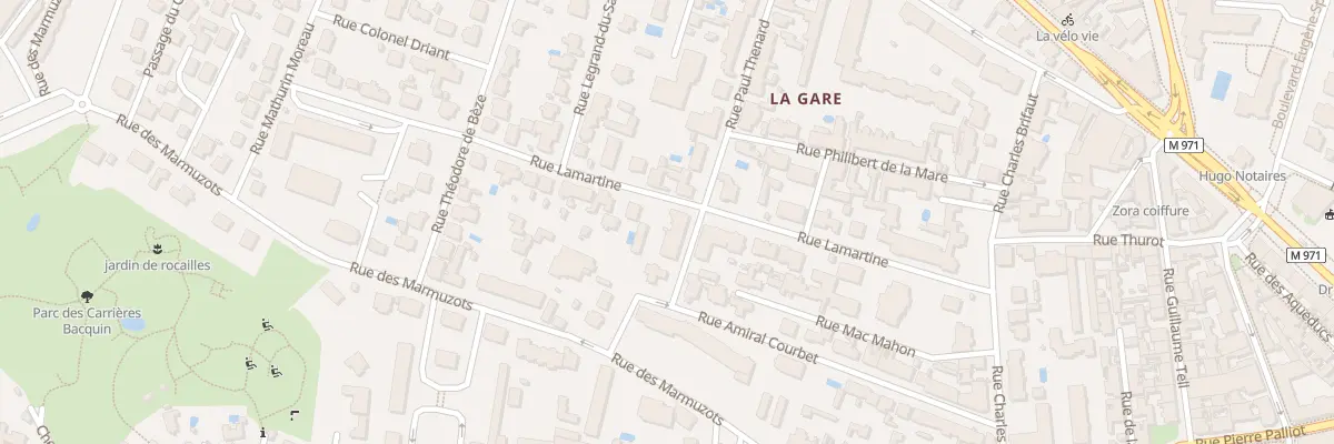 Plan du 9 Rue Paul Thenard à Dijon