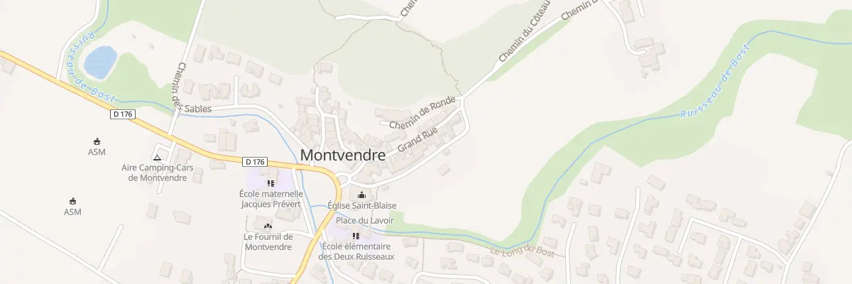 Plan du 105 Rte du Bois de la Cour à Montvendre
