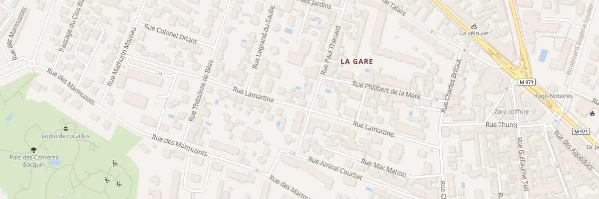Plan du 11 Rue Paul Thenard à Dijon