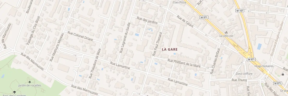 Plan du 17 Rue Paul Thenard à Dijon