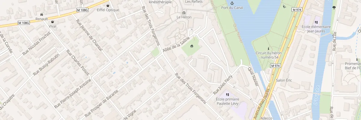 Plan du 36 Rue des Trois Forgerons à Dijon