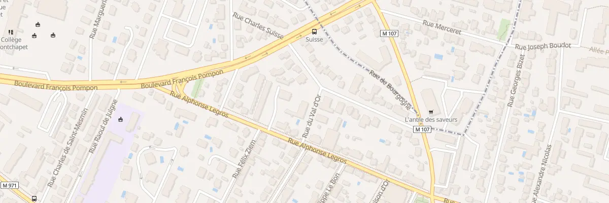 Plan du 3 Rue du Val-D’Or à Dijon