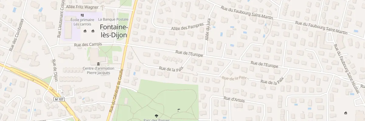 Plan du 22 Rue de l’Europe à Fontaine-lès-Dijon