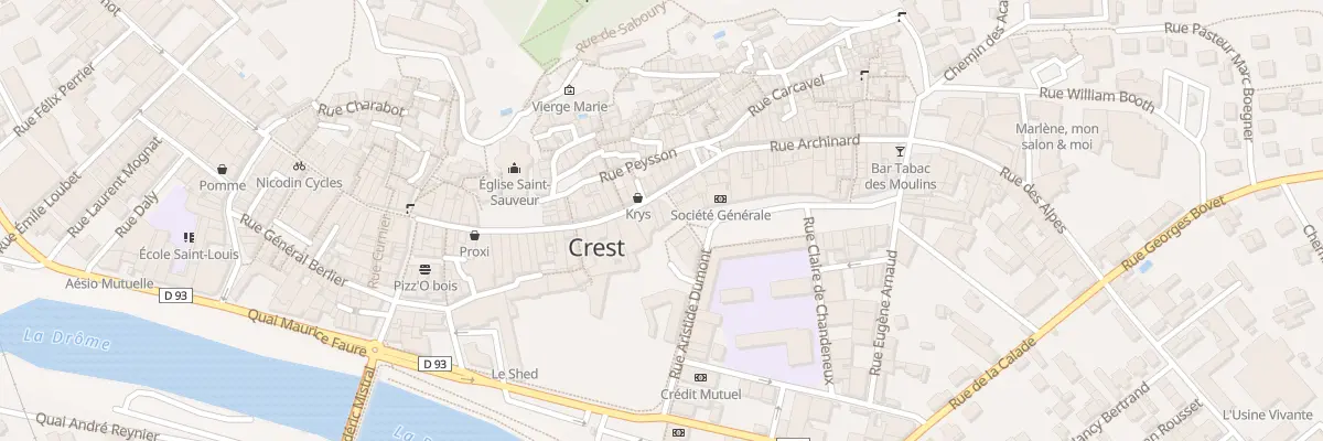 Plan du 20 Rue de la République à Crest