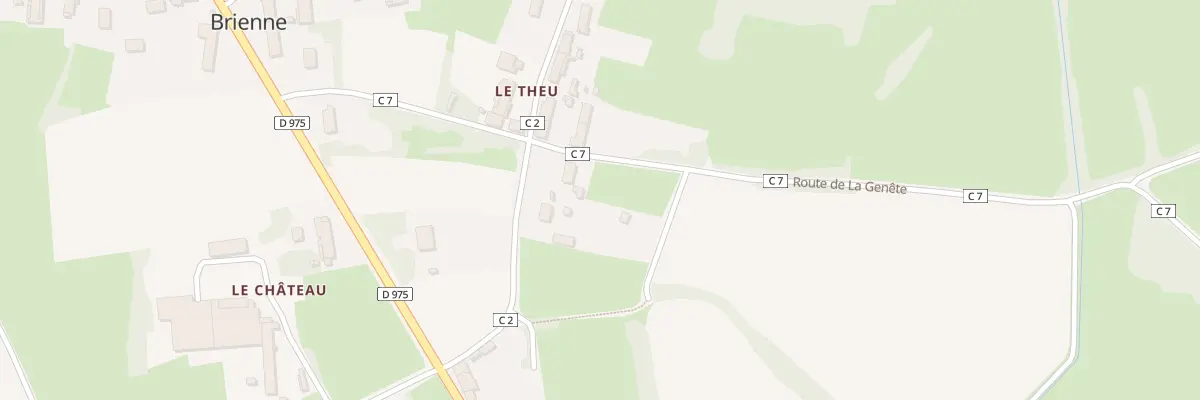 Plan du 236 Rte Genete à Brienne