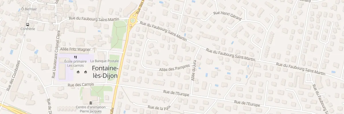 Plan du 6 All des Pampres à Fontaine-lès-Dijon