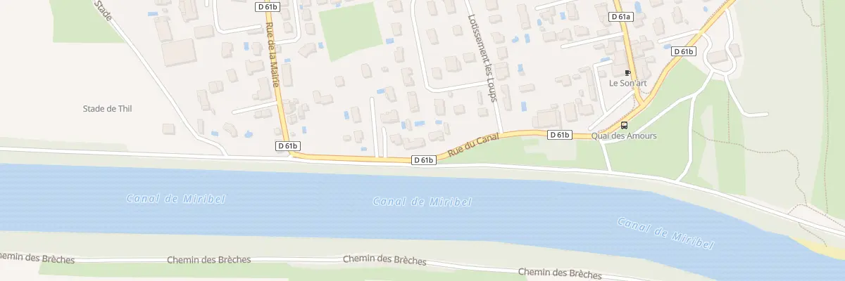 Plan du 290 Rue du Canal à Thil