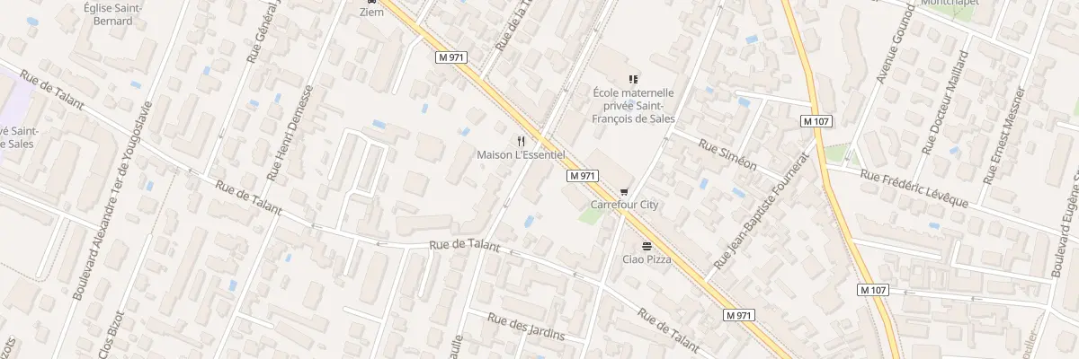 Plan du 67 Av Victor Hugo à Dijon