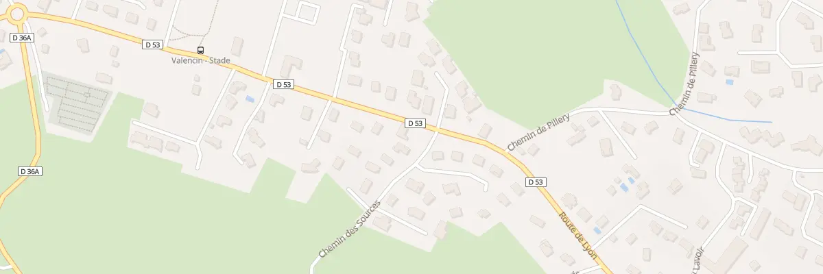 Plan du 1341 Rte de Lyon à Valencin