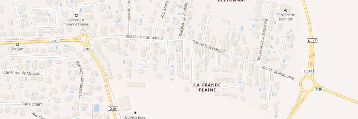 Plan du 26 Rue de la Fraternite à Genas
