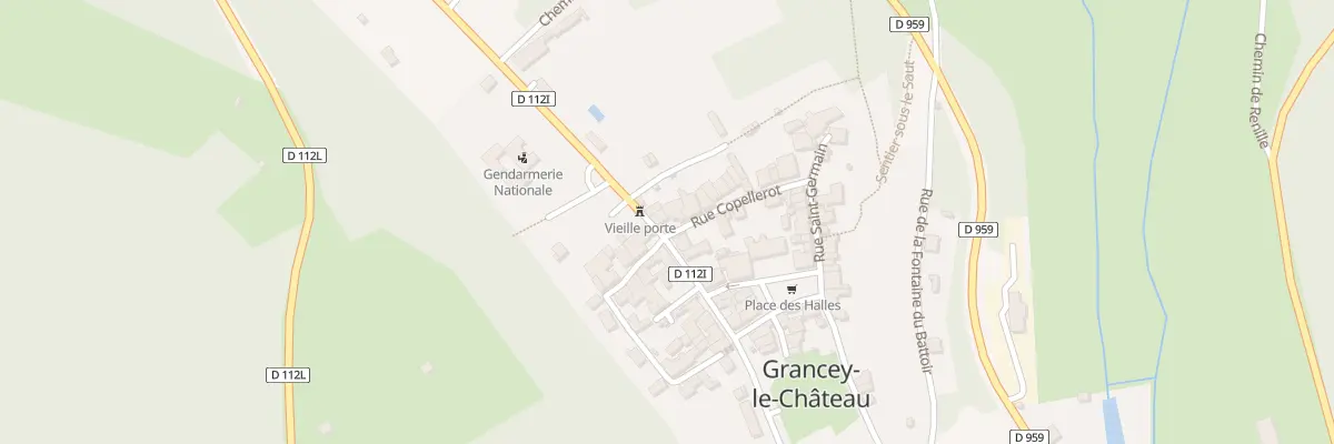 Plan du 22 Rue Copellerot à Grancey-le-Château-Neuvelle