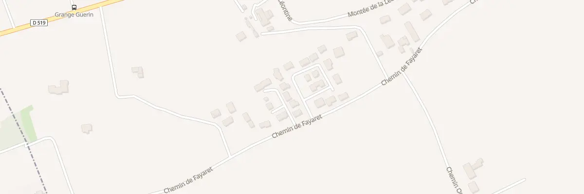Plan du 5371 Che de Fayaret à Beaurepaire