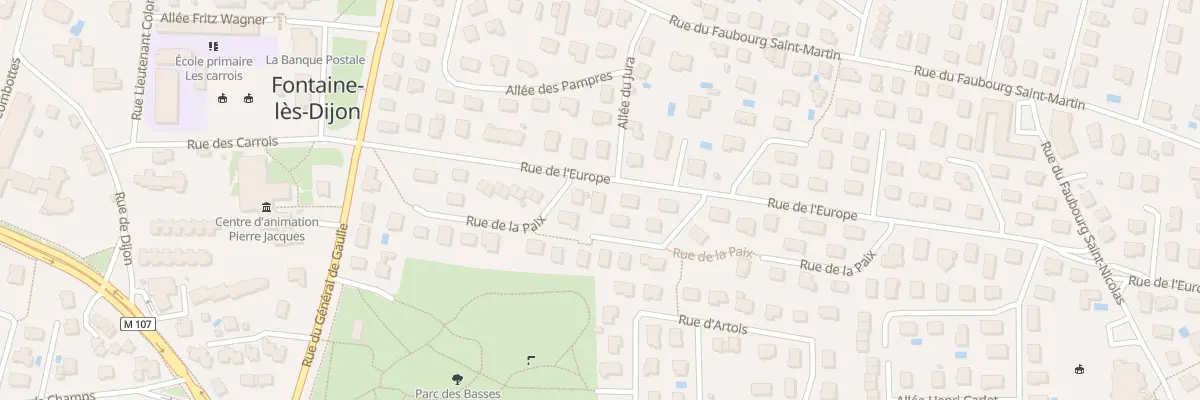 Plan du 26 Rue de l’Europe à Fontaine-lès-Dijon