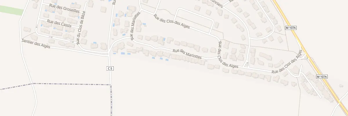Plan du 28 Rue des Mariottes à Ahuy