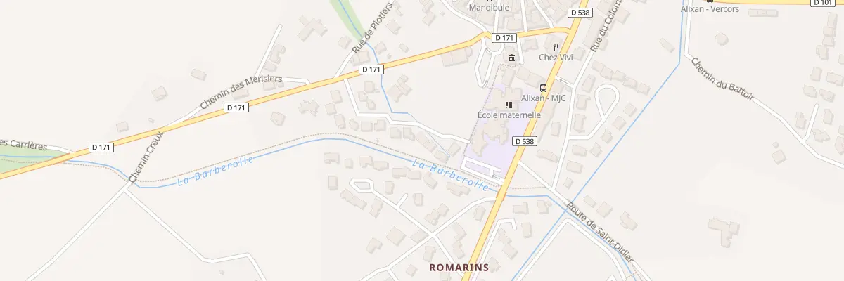 Plan du 12 Imp le Pre du Moulin à Alixan