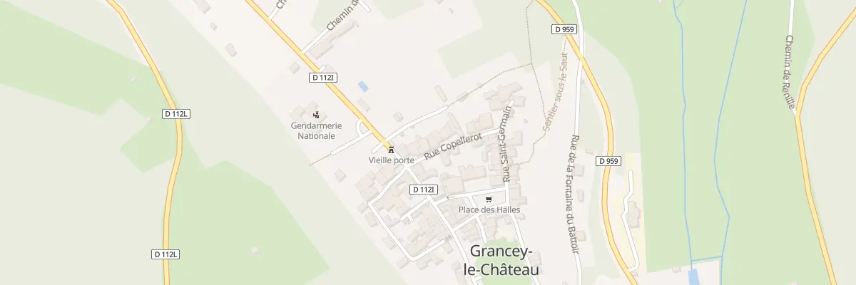Plan du 18 Rue Copellerot à Grancey-le-Château-Neuvelle