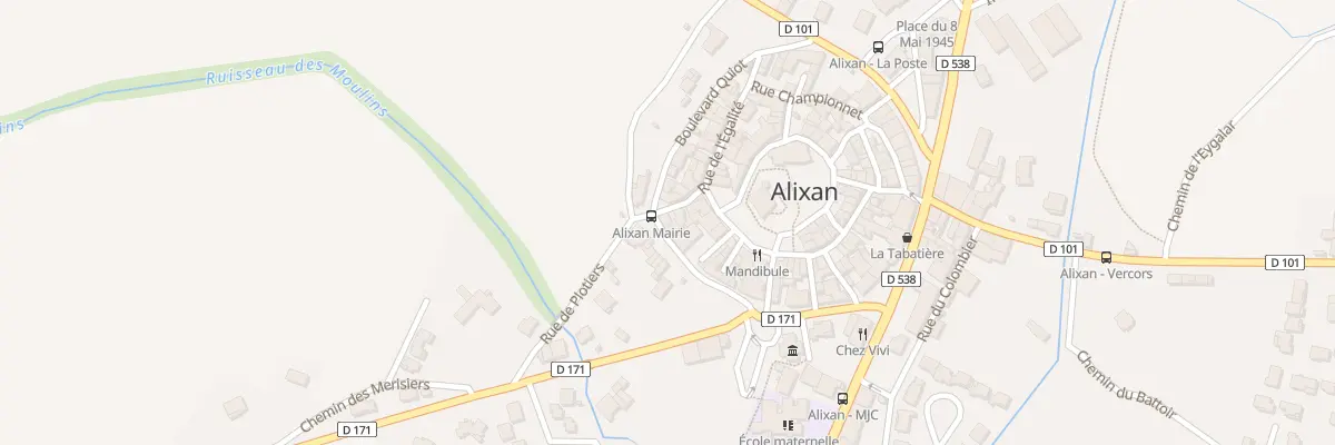 Plan du 16 Bd de Margat à Alixan