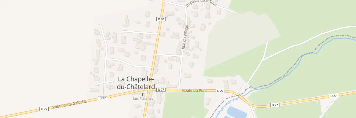 Plan du 5168 Le Village à La Chapelle-du-Châtelard