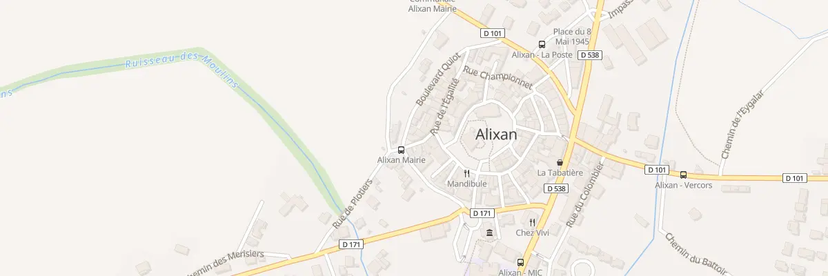 Plan du 5135 Le Village à Alixan