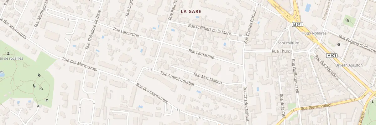 Plan du 9 Rue Lamartine à Dijon