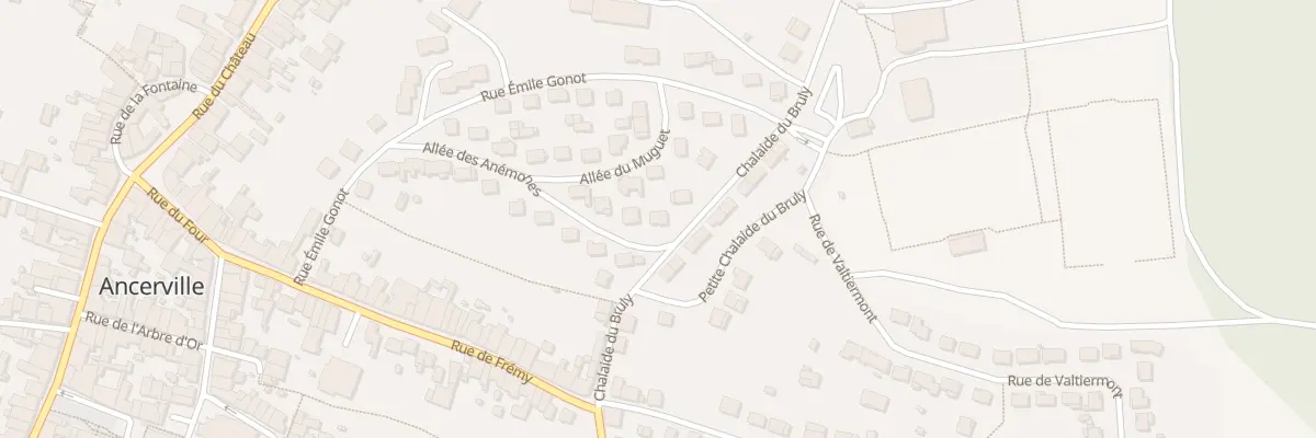 Plan du 9 Vc Chalaide du Bruly à Ancerville