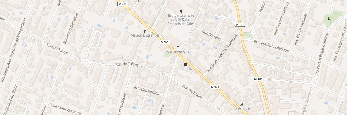 Plan du 45 Rue Paul Thenard à Dijon