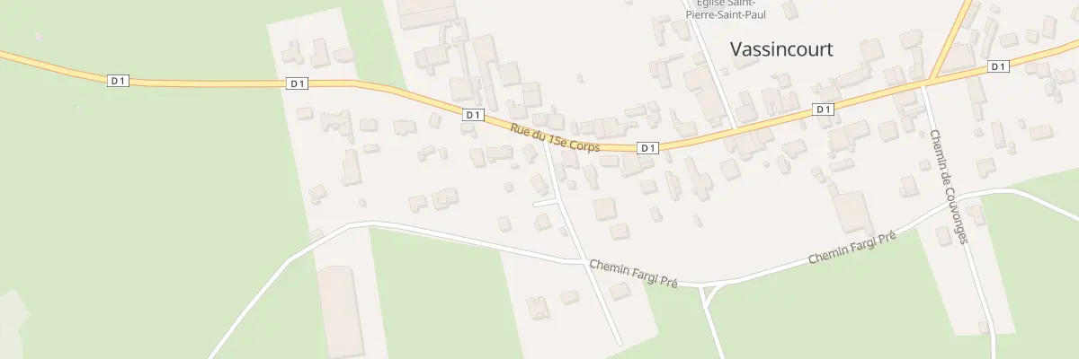 Plan du 2 Che de Signee Pre à Vassincourt