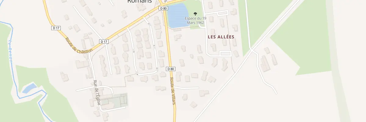 Plan du 145 Rte de Villars à Romans