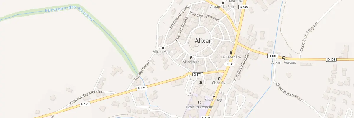 Plan du 9001 Bd de Margat à Alixan
