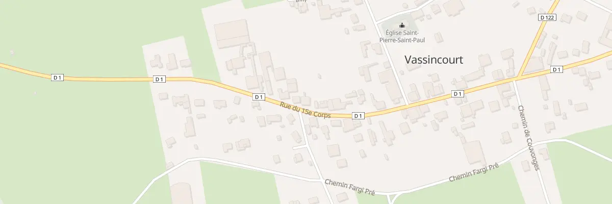 Plan du 46 Rue du 15eme Corps à Vassincourt