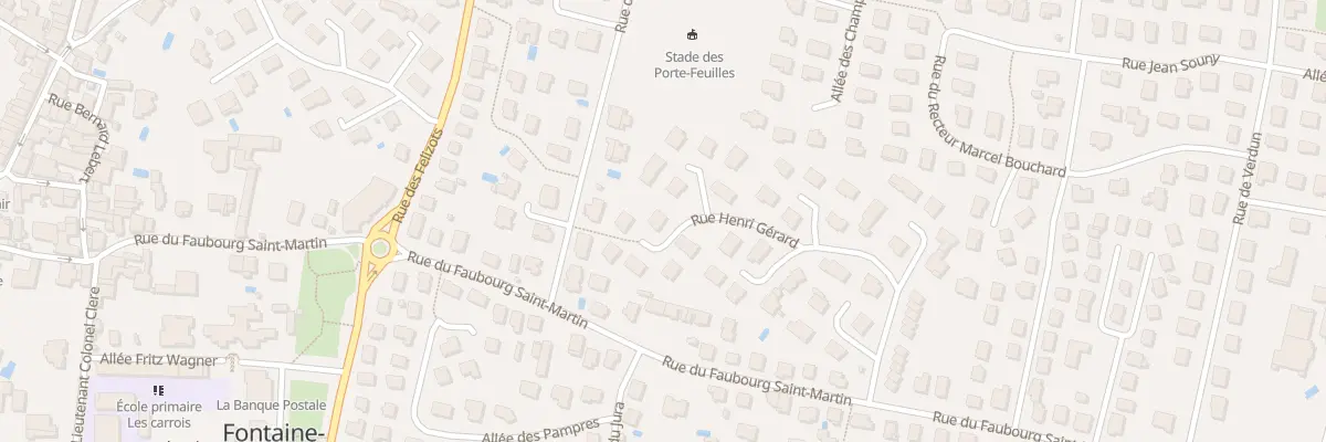 Plan du 33 Rue Henri Gerard à Fontaine-lès-Dijon