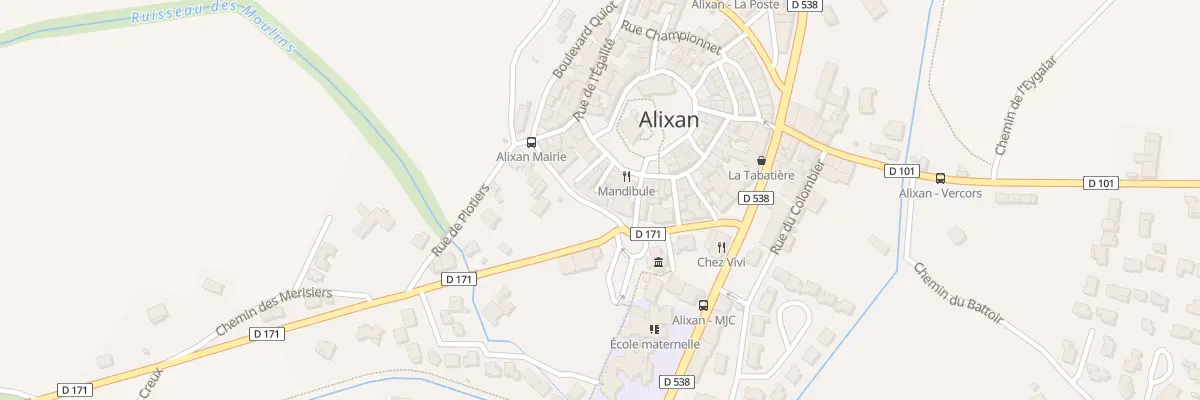 Plan du 6 Bd de Margat à Alixan