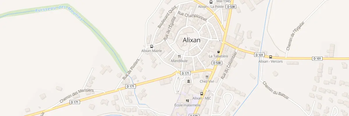 Plan du 5073 Le Village à Alixan